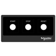 Schneider Electric - Bezeichnungsschild für Befehlsgeräte Beschriftungsfeld ZBYLECUST02 zum aufkleben