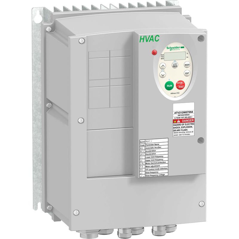 Schneider Electric - Frequenzumrichter =< 1 kV Frequenzumrichter ATV212WU55N4ZH28 5,5KW 480V 3PH,IP54 − 1 Stück