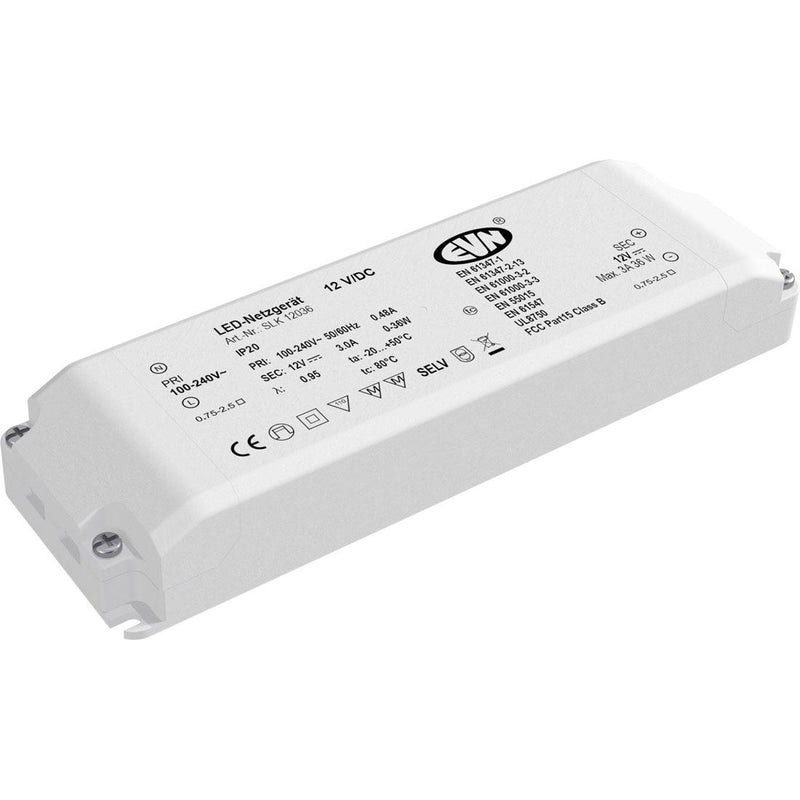 EVN Lichttechnik - LED-Betriebsgerät LED-Netzgerät SLK 120 36 12VDC 1-36 Watt