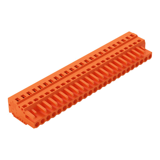 WAGO - Kabelsteckverbinder für Leiterplattensteckverbinder 1-Leiter-Federleiste 231-324/026-000 CAGECLAMP,2,5mm²,or − 10 Stück