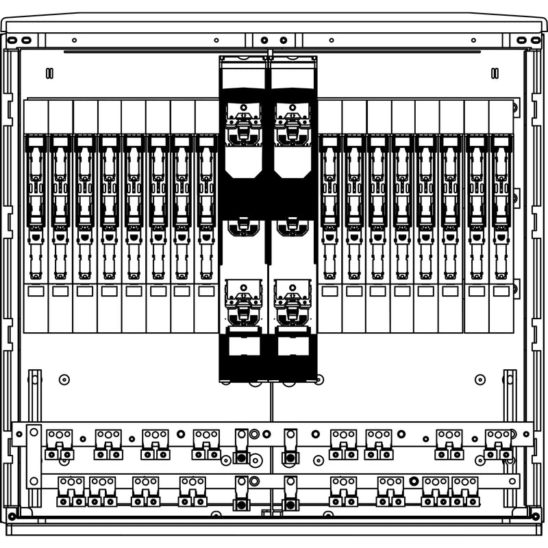 Elsta Mosdorfer - Kabelverteilerschrank Kabelverteilerschrank LS82S.26V2C mit Sammelschienen