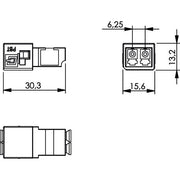 Telegärtner - LWL-Kupplung STX LC-D Kupplung 100021189 MM