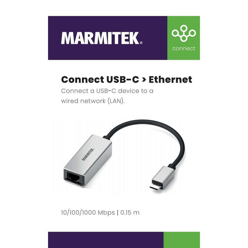MARMITEK - Zubehör/Ersatzteile für Unterhaltungselektronik Adapter USB Typ C MARMITEK ConUSB-C/Et zu Ethernet