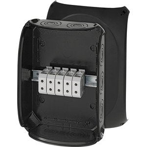 Hensel - Dose, Gehäuse für Montage auf der Wand/Decke Kabelabzweigkasten KF 5050 B 16-50 5pol. sw