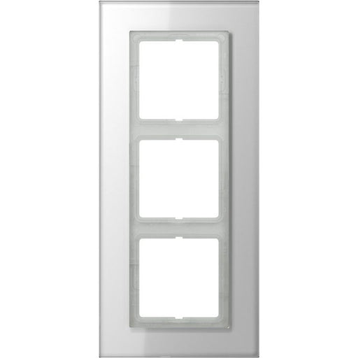 Jung - Abdeckrahmen Glasrahmen 3-fach aws LSP 983 GL WW waage/senkrecht − 1 Stück by Jung
