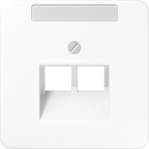 Jung - Einsatz/Abdeckung für Kommunikationstechnik Abdeckung Schriftfeld aws CD 569-2 NAUA WW für IAE/UAE-Dose