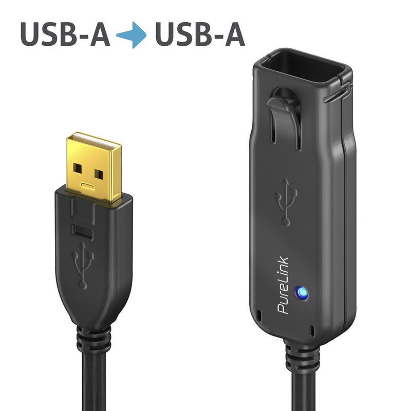 PureLink - PC-Kabel Aktiv Verlängerung 12m DS2100-120 USB 2.0