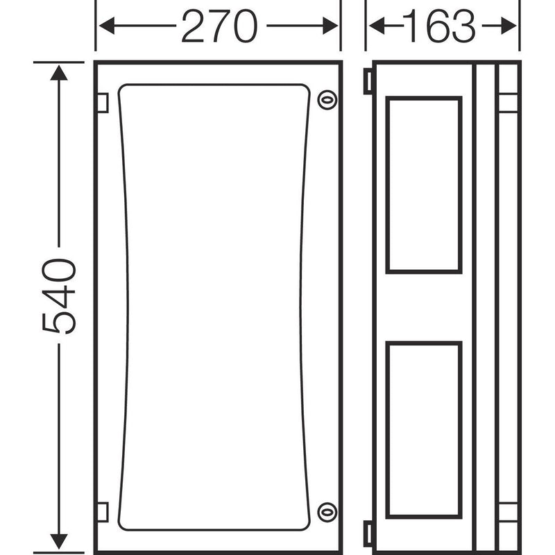 Hensel - Leergehäuse FP 0330 EB-Mass216x486x136mm
