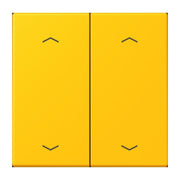 Jung - Abdeckung/Bedienelement für Installationsschalterprogramme Wippe mit Pfeilsymbolen LC 102 P 263 le jaune vif