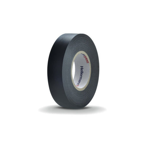 HellermannTyton - Klebeband PVC-Isolierband FLEX20-19x20 BK 19mmx20m, schwarz − 10 Stück