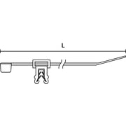 HellermannTyton - Kabelbinder Befestigungsbinder T50ROSEC4A − 100 Stück