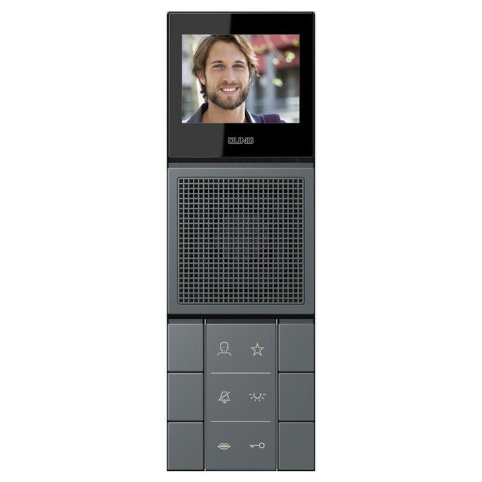 Jung - Innenstation für Türkommunikation SIB Video-Innenstation SI VI LC 627 202 LS 32010  − 1 Stück
