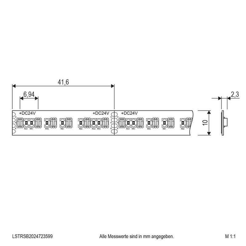 EVN Lichttechnik - Lichtschlauch/-band LED-Strip LSTRSB2024723599 5m RGB 24V/DC IP20
