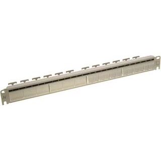 Aginode - Patchpanel Kupfer Patch-Panel Festeinbau sw N521.661BK leer m.Clip-On f.24P