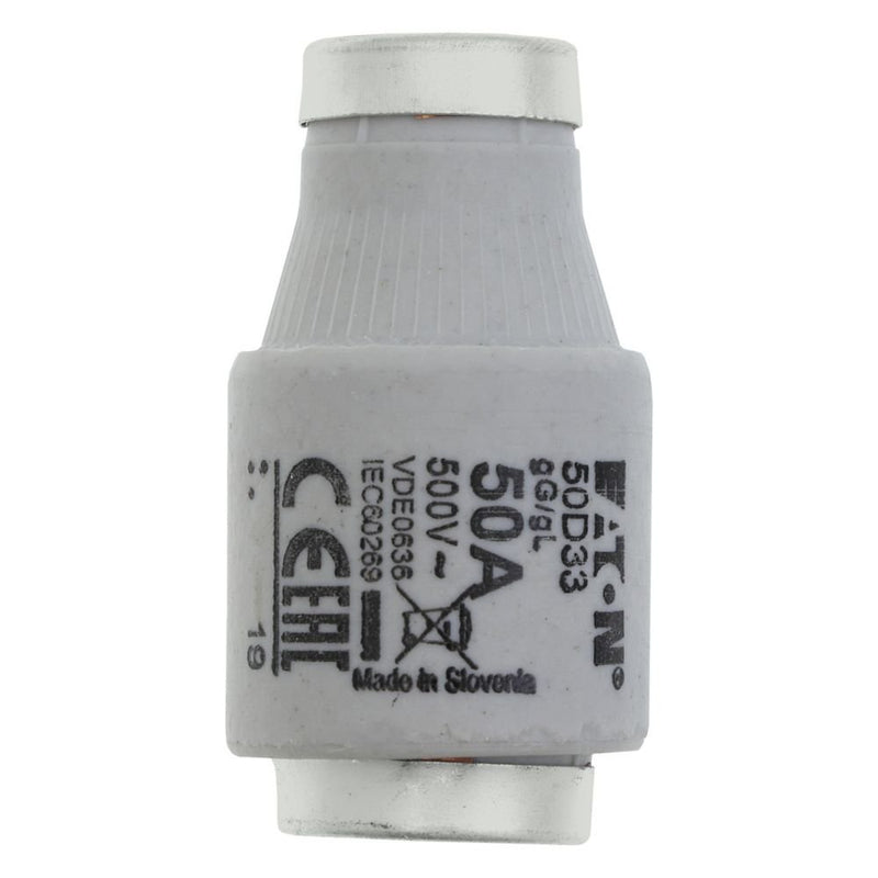 Eaton - D-Sicherungseinsatz Sicherungseinsatz Nieders. SICHERUNG-#50D33 50A AC 500V 100kA − 5 Stück