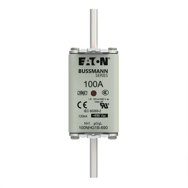 Eaton - Messersicherung Sicherungseinsatz Nieders. 100AMP6#100NHG1B-690 100A AC 690V 120kA − 3 Stück