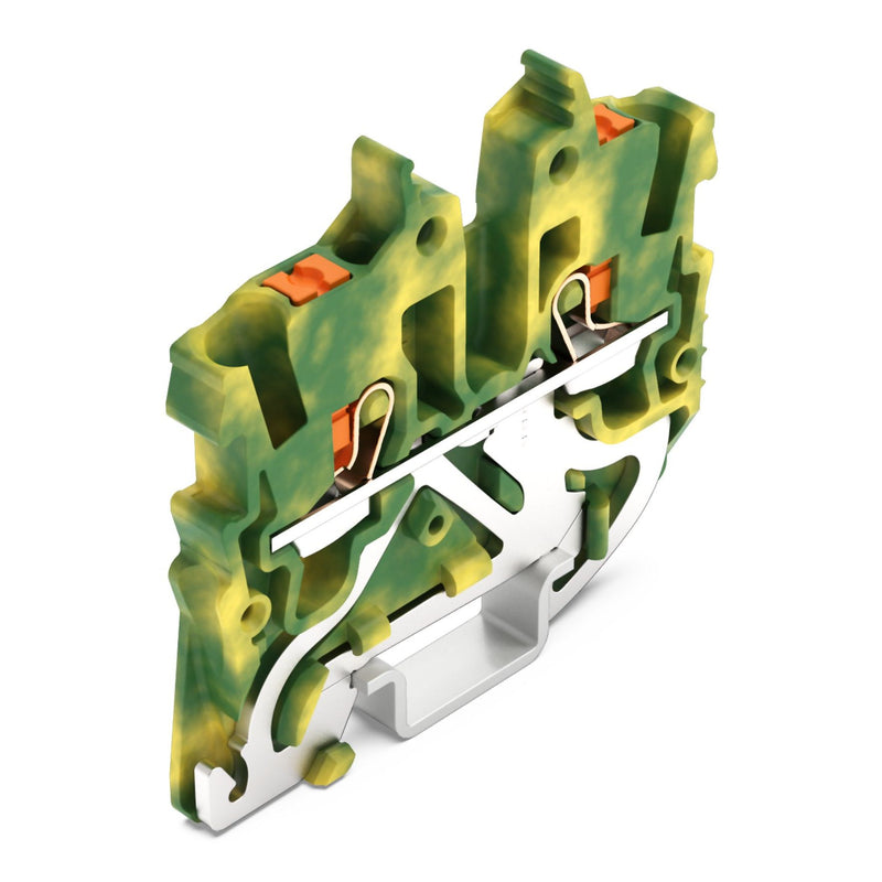 WAGO - Schutzleiter-Reihenklemme Mini-Schutzleiter 2250-1207 1 qmm, gn-ge − 100 Stück