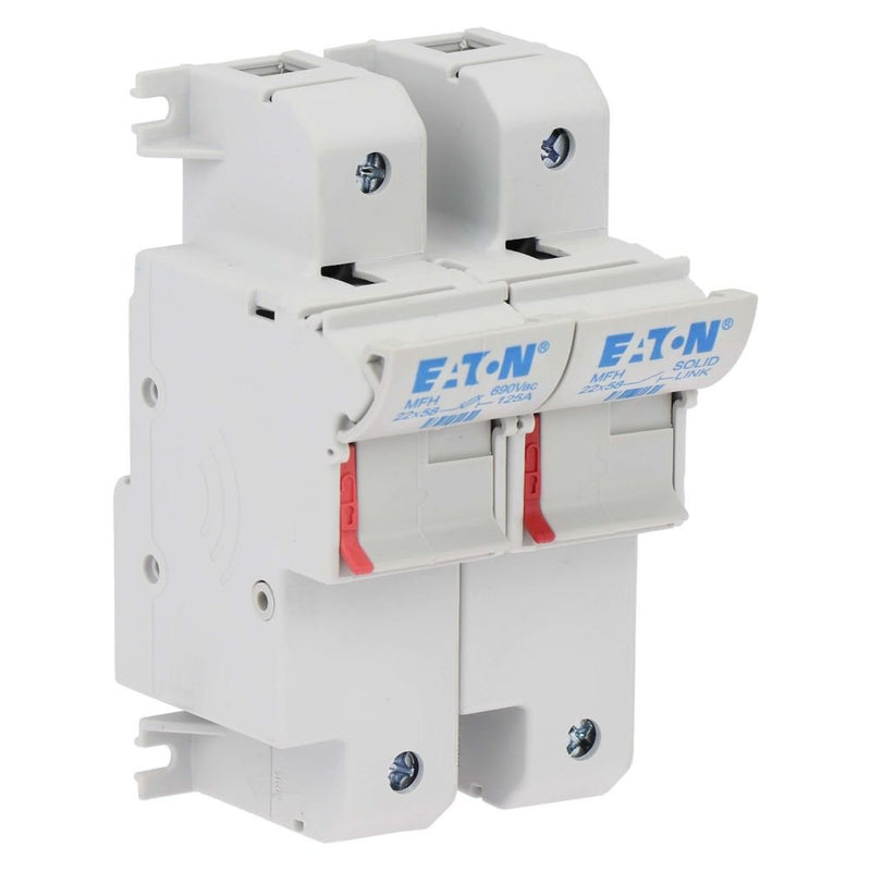 Eaton - Halter für zylindrische Sicherung Sicherungseinsatz Nieders. 1 POLE 22X#CH221DNU 125A AC 690V − 3 Stück
