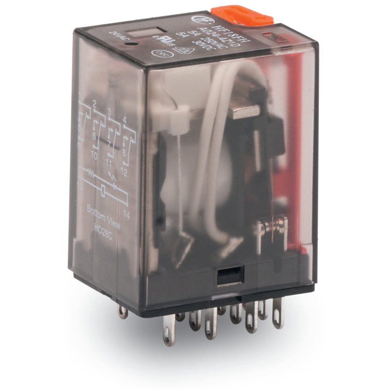 WAGO - Schaltrelais Elementarrelais 858-154 AC 24 V,4 Wechsler − 3 Stück