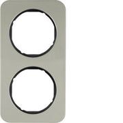 Berker - Abdeckrahmen Rahmen Eds/sw 10122104 2fach