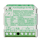 Schalk - Funkempfänger Funk-Empfängerschalter UP FE3 SE (12V UC) 1-Kanal, 18,5mm − 1 Stück