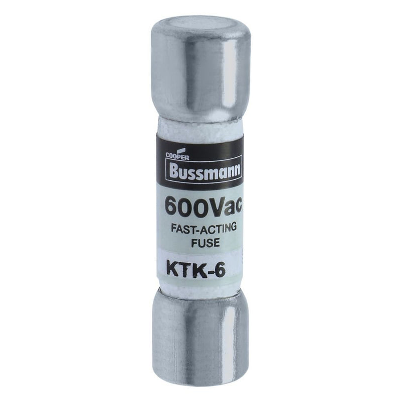 Eaton - HRC-Sicherung Sicherungseinsatz KTK-6 6 A, AC 600 V − 10 Stück