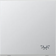 Jung - Abdeckung/Bedienelement für Installationsschalterprogramme Wippe Symbol LICHT alu AL 2990 L für Taster