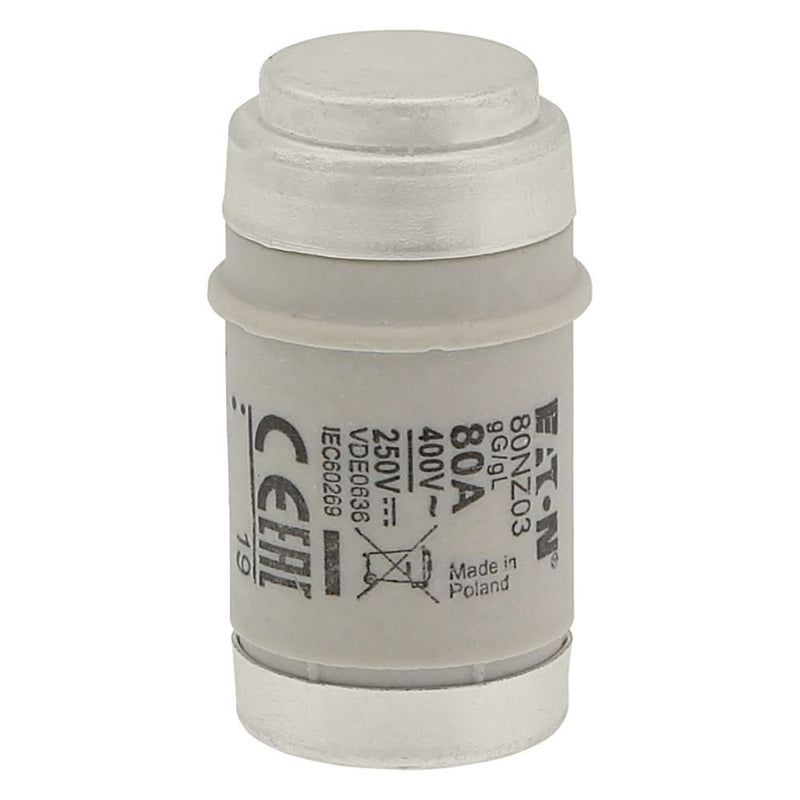 Eaton - D0-Sicherungseinsatz Sicherungseinsatz Nieders. SICHERUNG-#80NZ03 80A AC 400V 50kA − 10 Stück