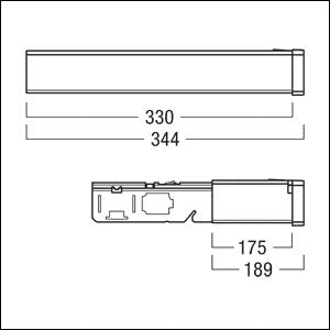 Zumtobel - Elektrisches Zubehör/Ersatzteile für Leuchten Einspeisung TECTON TE 500 BK sw