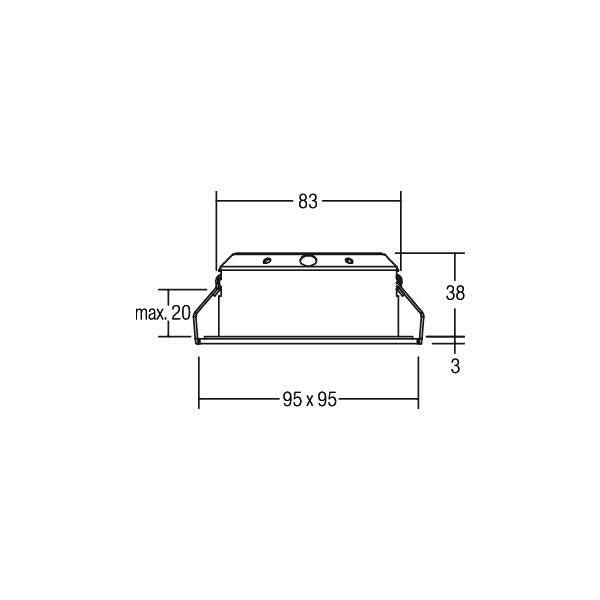 Brumberg Leuchten - Downlight/Strahler/Flutlicht LED-Einbauleuchte 12486173 1800-2800K weiß