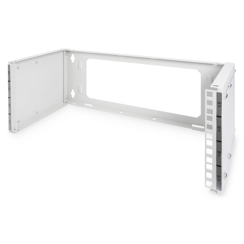 DIGITUS - Netzwerk-/Serverschrank Wandmontage-Gestell 4HE DN-19 PB-4U RAL7035