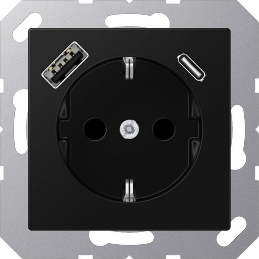 Jung - Steckdose SCHUKO Steckdose A 1520-15 CA SWM mit USB Typ AC