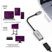 MARMITEK - Zubehör/Ersatzteile für Unterhaltungselektronik Adapter USB Typ C MARMITEK ConUSB-C/DP zu Display Port