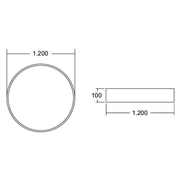 Brumberg Leuchten - Decken-/Wandleuchte LED-Anbau-Flächenleuchte 13683184 direkt 4000K