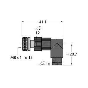 Turck - Rundsteckverbinder, feldkonfektionierbar (Industriesteckverbinder) Kupplung H5231-0 − 1 Stück
