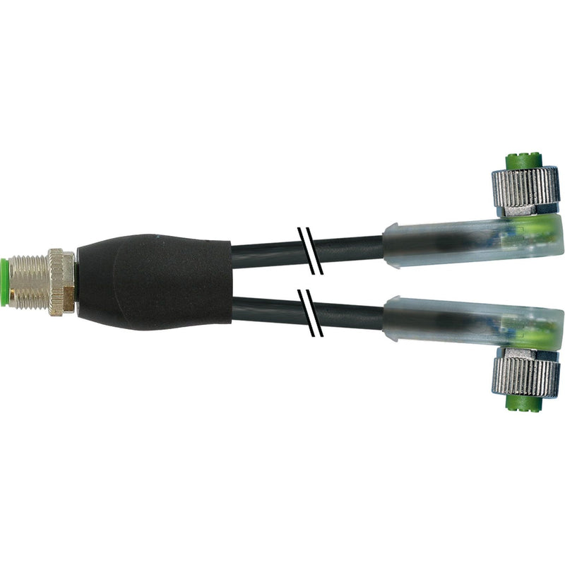 Murrelektronik - Passiver Sensor-/Aktor-Verteiler (mit Leitung) M12-Y-Verteiler 7000-40781-6330030 PUR-OB 3x0,34 sw − 1 Stück
