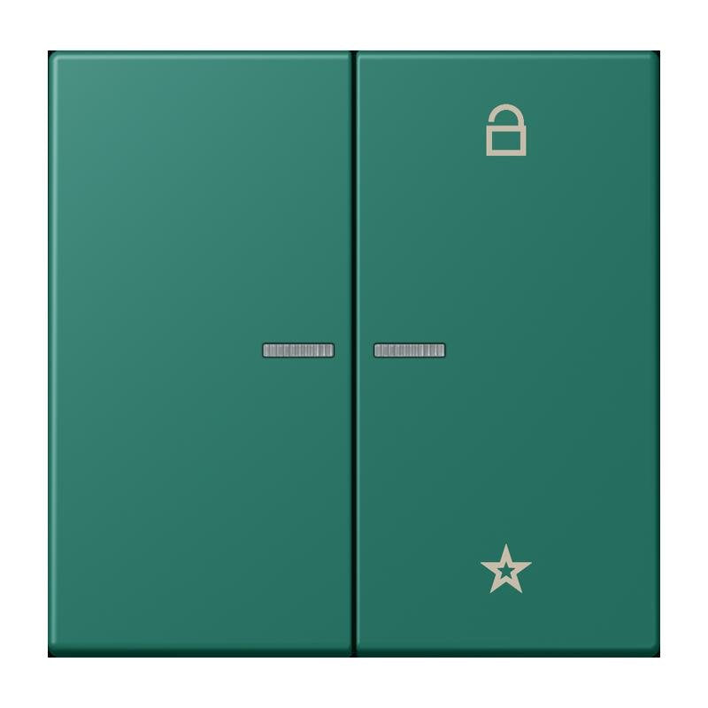 Jung - Bedienelement intelligent eNet Taster Universal 1f. FM LC 1701 216 vert anglais (32040)