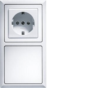 Eltako - Abdeckrahmen 2-fach-Rahmen R2-al aluminium