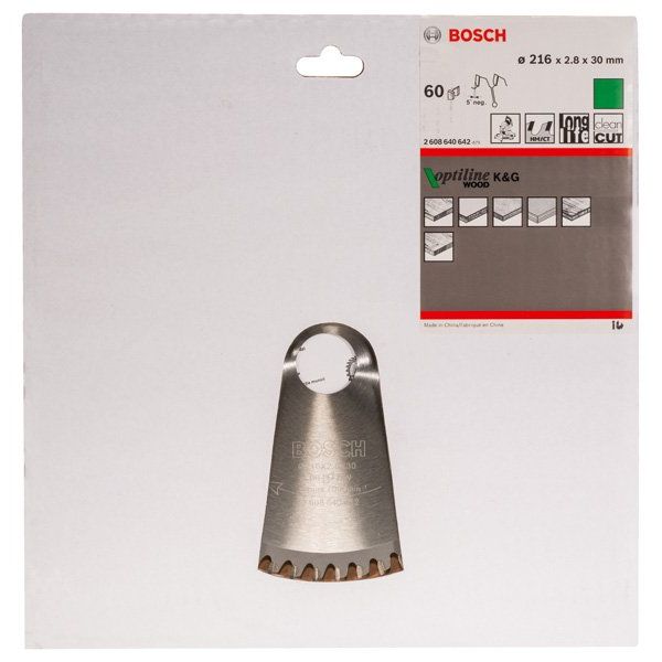 Bosch - Kreissägeblatt PRO Wood Kreissägeblatt, 2608640642 216 x 2,8 x 30 mm