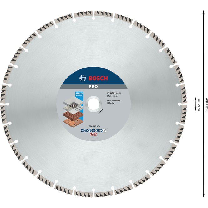 Bosch - Trenn-/Schleifscheibe PRO Multi Material 2608615073 Diamanttrennscheibe