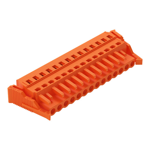 WAGO - Kabelsteckverbinder für Leiterplattensteckverbinder 1-Leiter-Federleiste 231-314/037-000 CAGECLAMP,2,5mm²,or − 25 Stück