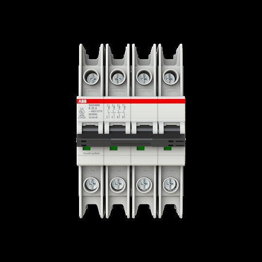 ABB Stotz S&J - Leitungsschutzschalter Sicherungsautomat SU204MR-K35 10kA, 35A, 4P, RTT
