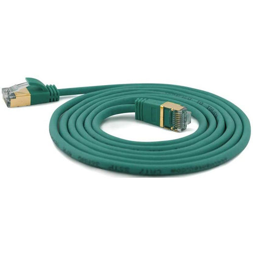 Wantec - Patchkabel Kupfer SSTP-Patchkabel Cat.6A gn 7211 gn 0,1m 0,1m Steck. 4mm