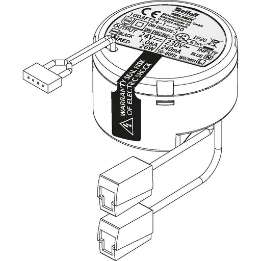 Assa Abloy effeff - Zubehör/Ersatzteile für Fluchtwegsicherung Netzteilmodul 1003FT 24V 1003FT24-1---20 gereg. 1A Schalterd