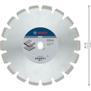 Bosch - Trenn-/Schleifscheibe PRO Asphalt 2608603641 Diamanttrennscheibe