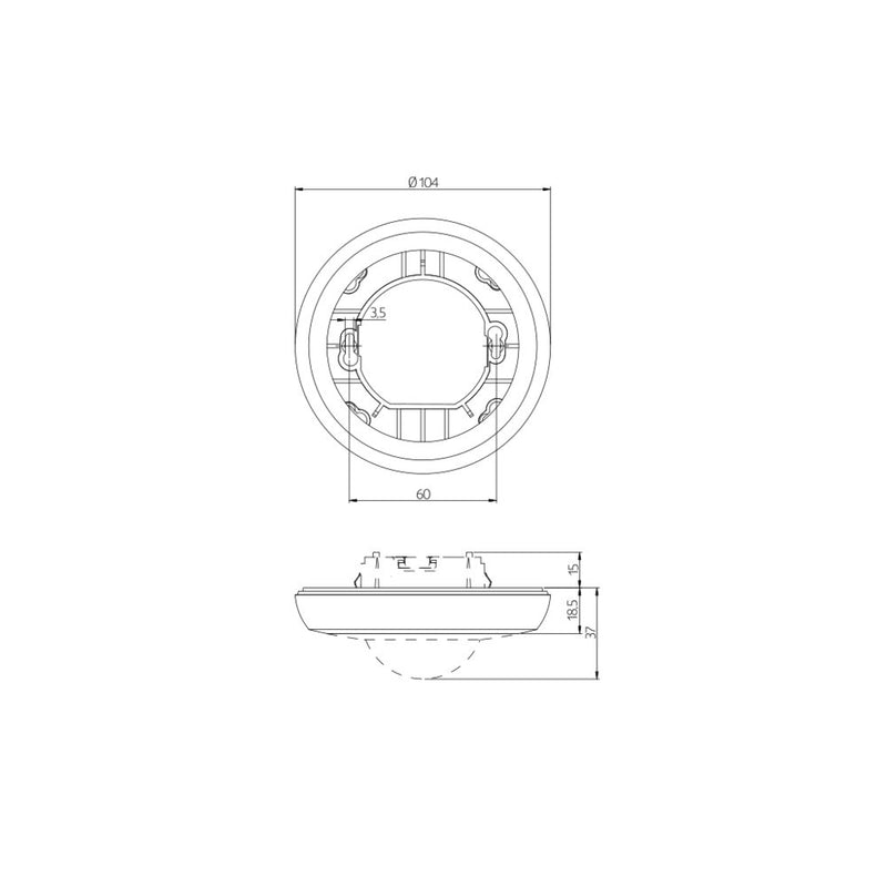BEG Brück Electronic - Zubehör/Ersatzteile für Bewegungsmelder Montageset 93251