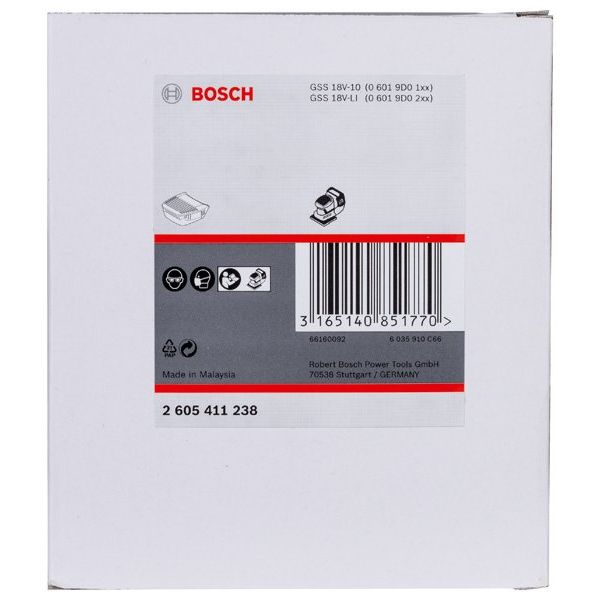 Bosch - Systemzubehör für Schleifen/Polieren (Akku/elektrisch/Druckluft) Staubbox mit Filter 2605411238 (schwarze