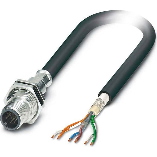 Phoenix Contact - Rundsteckverbinder, feldkonfektionierbar (Industriesteckverbinder) Einbausteckverbinder SACCBP-M12M #1429059 S-6CON-M16/0,5-970