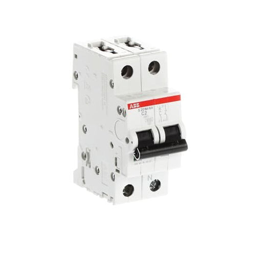 ABB Stotz S&J - Leitungsschutzschalter Sicherungsautomat S201M-C2NA 10kA 2A C 1p+N (2p)