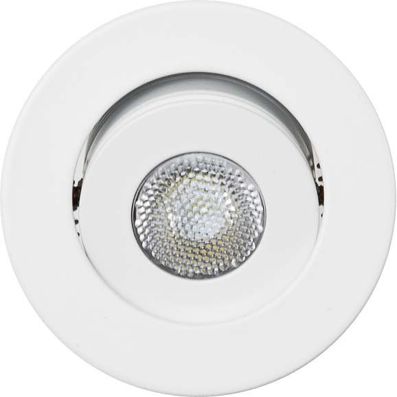 EVN Lichttechnik - Downlight/Strahler/Flutlicht P-LED Einbauleuchte P 20030102 ws 700mA 3W 3000K